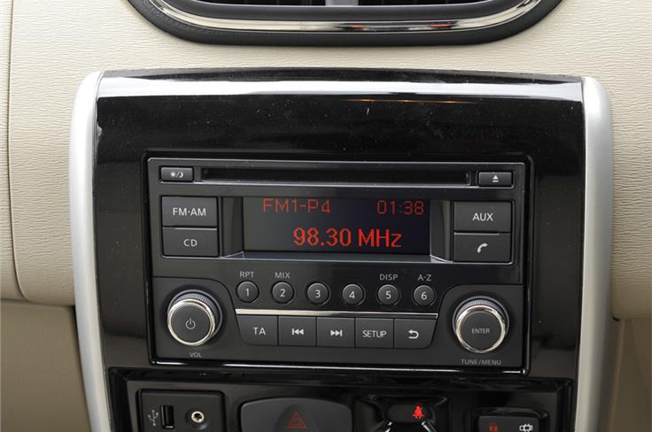 The Terrano gets a new entertainment system with a CD player, Aux-in, USB and Bluetooth connectivity.